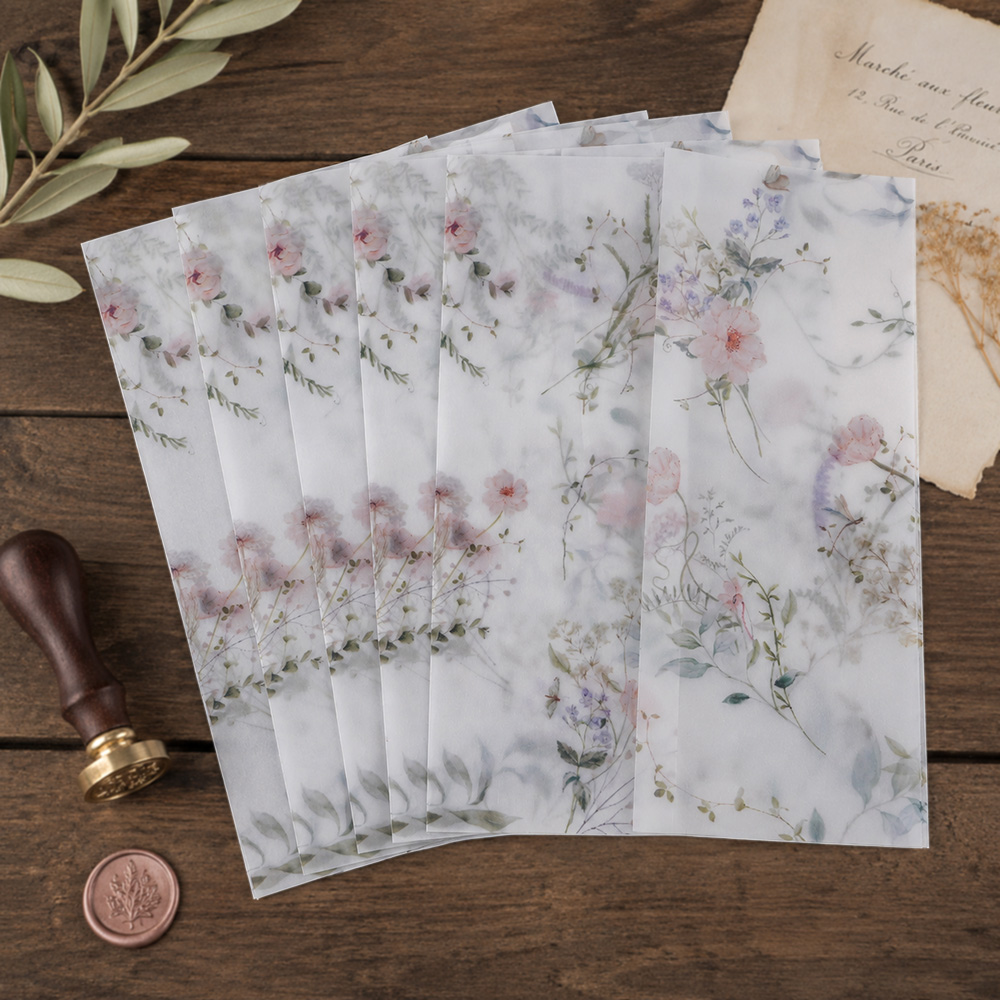20/50pcs Vellum Wrap with Wate - Wedding Envelopes ulasan dan harga