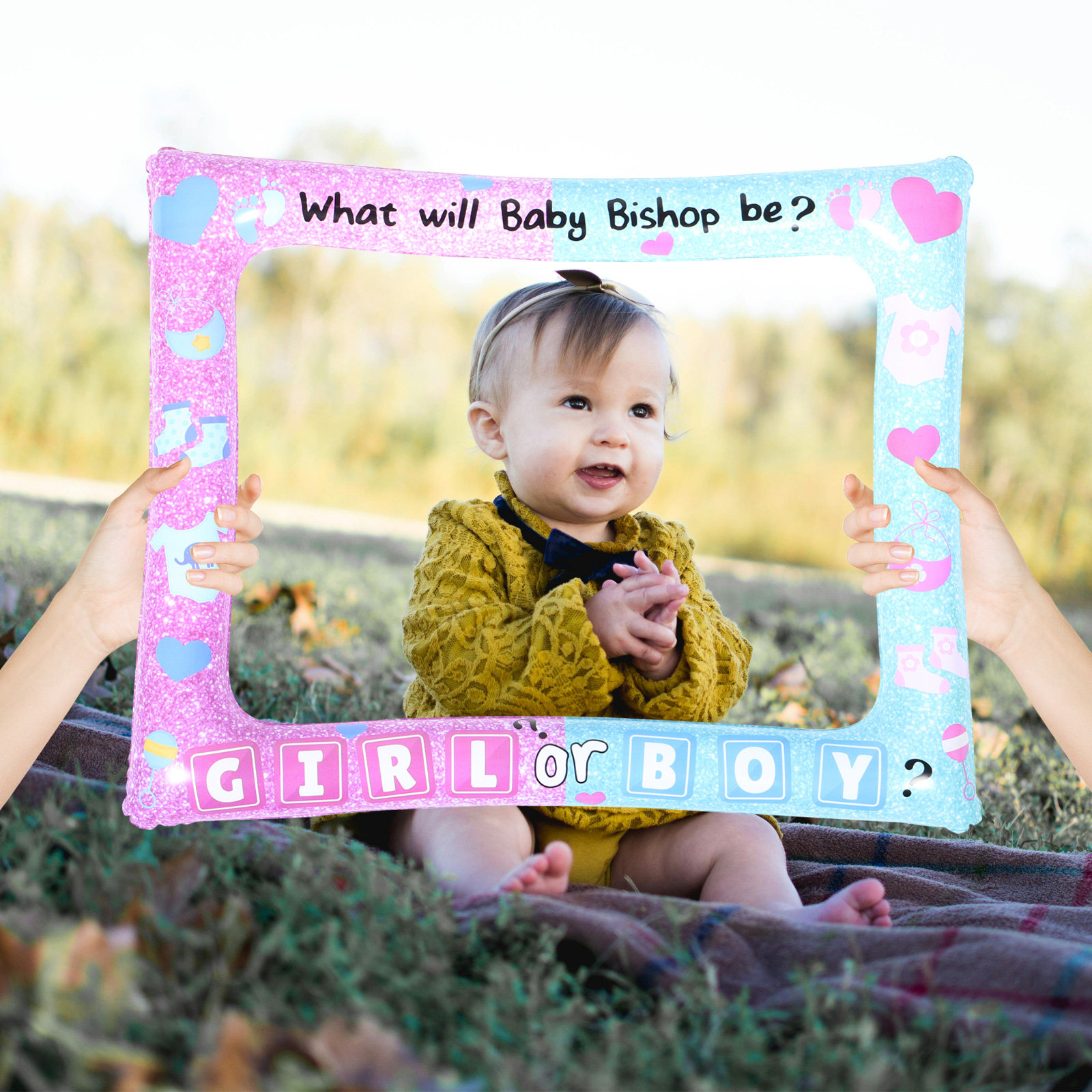 Baby Gender Reveal Photo Booth - Photo Booth Prop ulasan dan harga