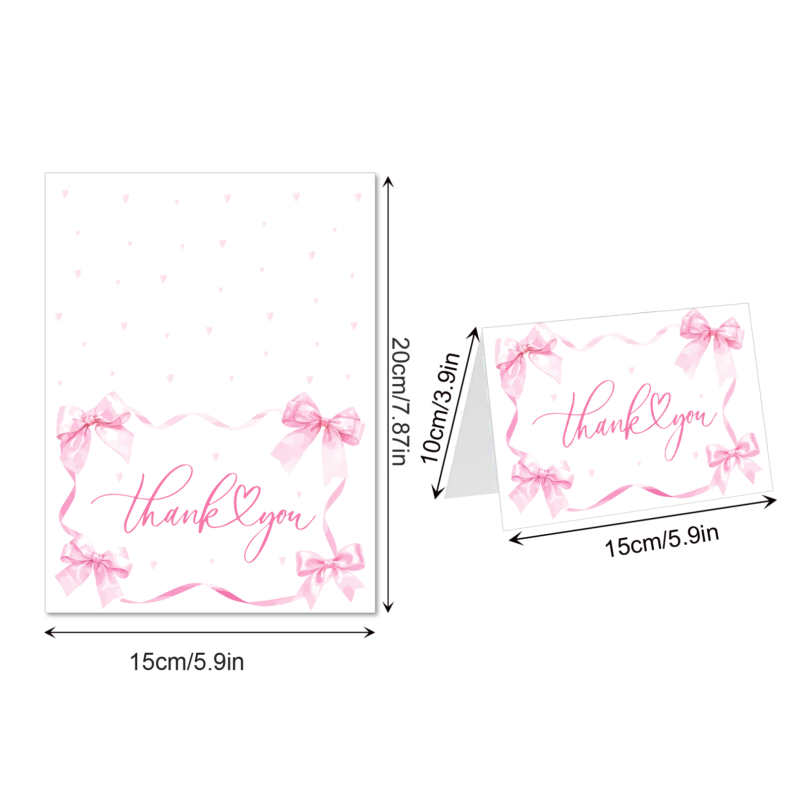 13pcs Pink Bow Tie Greeting Ca - Wedding Sutra ulasan dan harga