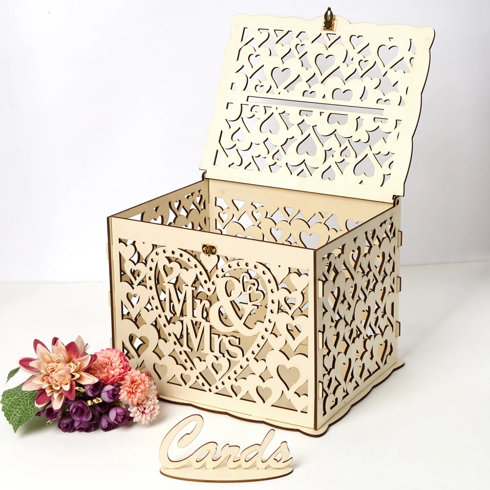 Wooden Wedding Card Box Weddin - Wedding Sutra ulasan dan harga