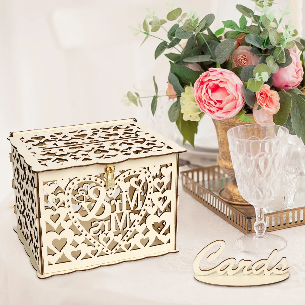 Wooden Wedding Card Box Weddin - Wedding Sutra ulasan dan harga