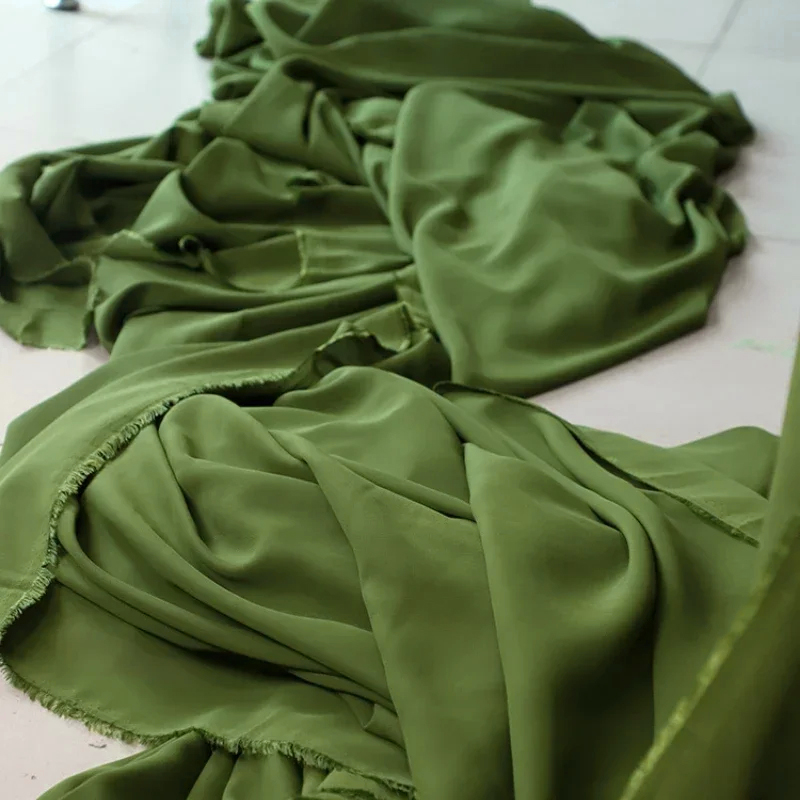 Olive Green Chiffon Fabric Bri - Wedding Backdrop Curtain ulasan dan harga
