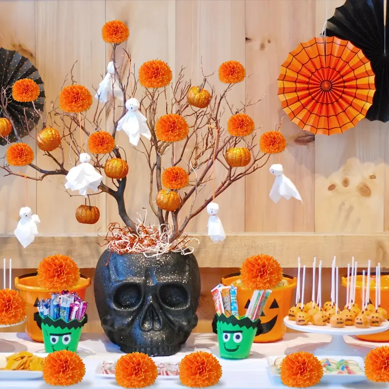 10-30PCS Silk Carnation Marigo - Indian Wedding Decor Supply ulasan dan harga