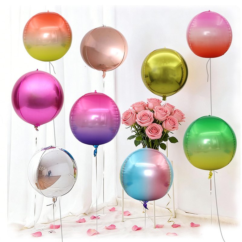 5pcs 10 18 22 Inch 4D Round Me - Wedding/Event Supply Store ulasan dan harga