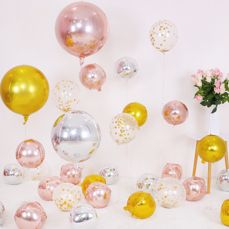 5pcs 10 18 22 Inch 4D Round Me - Wedding/Event Supply Store ulasan dan harga