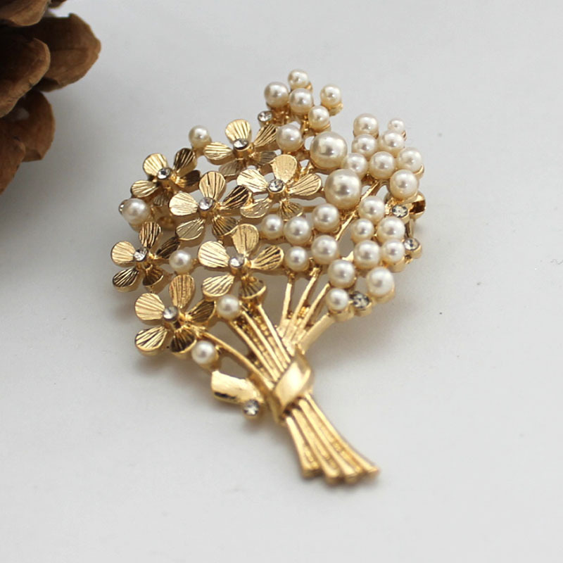 Ladies Delicate Bouquet Pearl  - Suit Supply Wedding Party ulasan dan harga