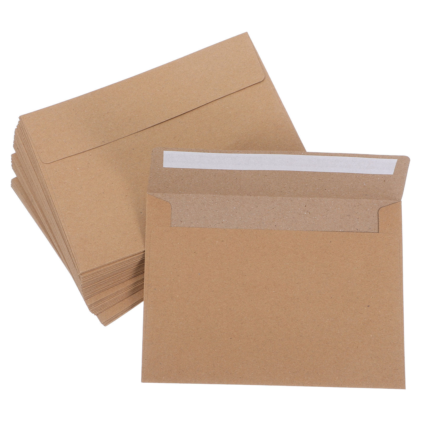 50Pcs Vintage Kraft Paper Busi - Wedding Envelopes ulasan dan harga