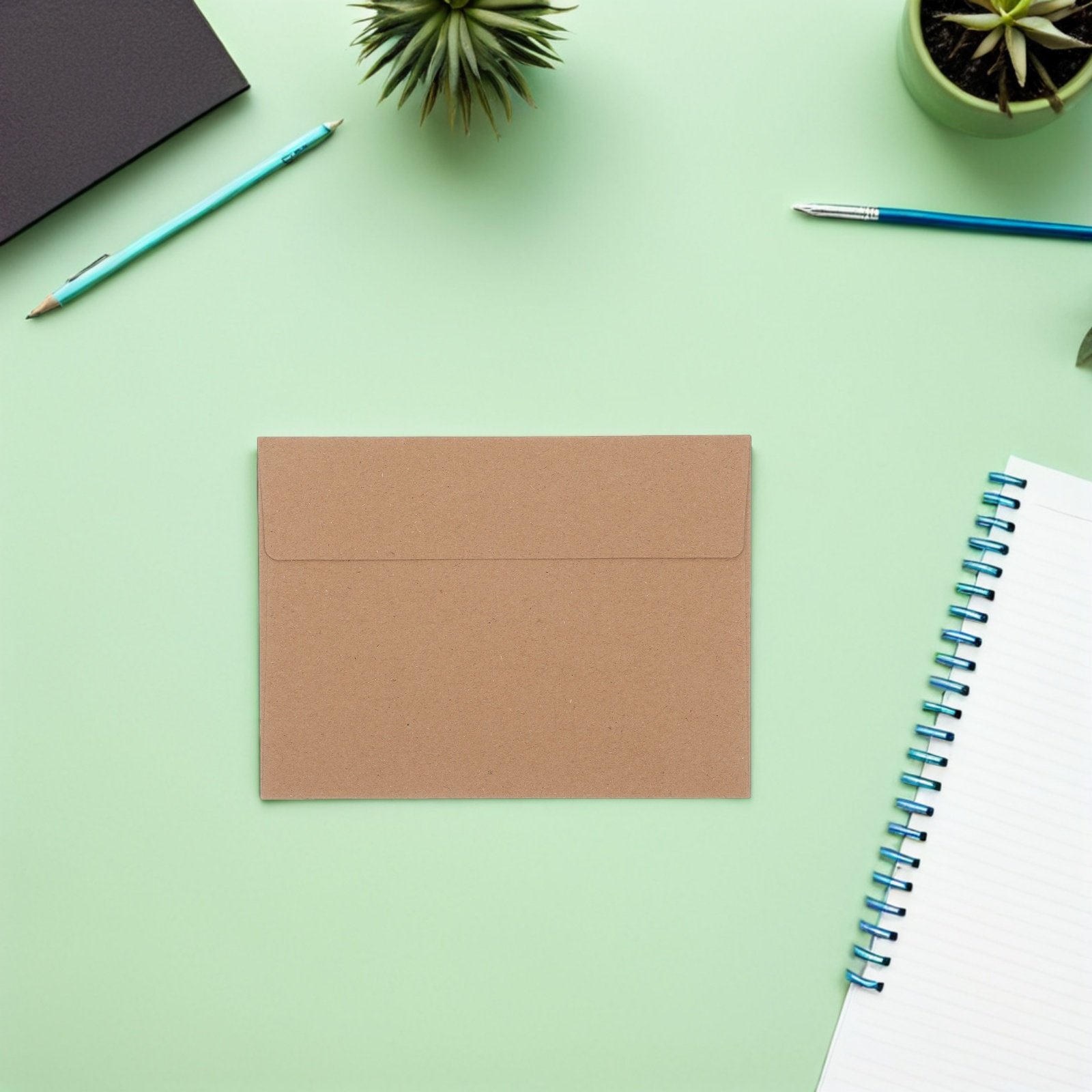 50Pcs Vintage Kraft Paper Busi - Wedding Envelopes ulasan dan harga