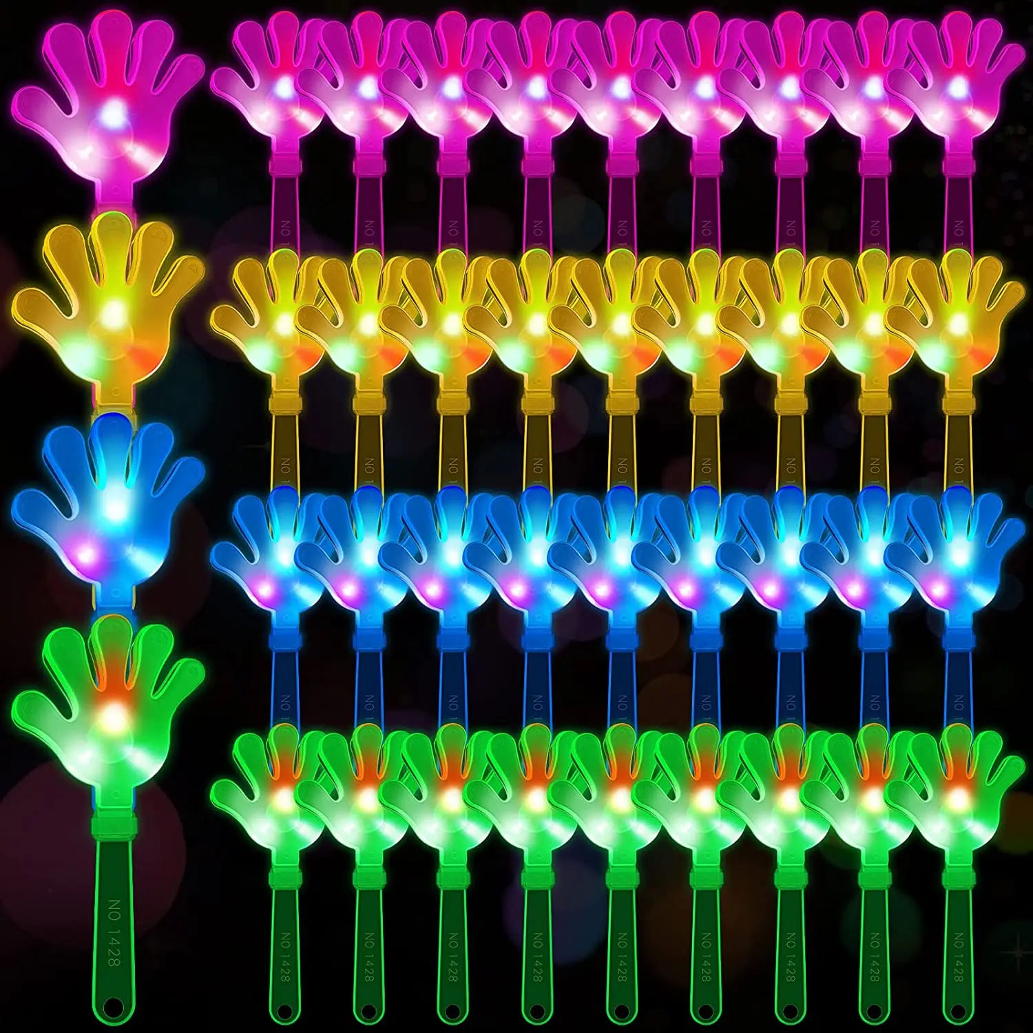12pcs Hand Clappers Light up L - Wedding Event Supply ulasan dan harga
