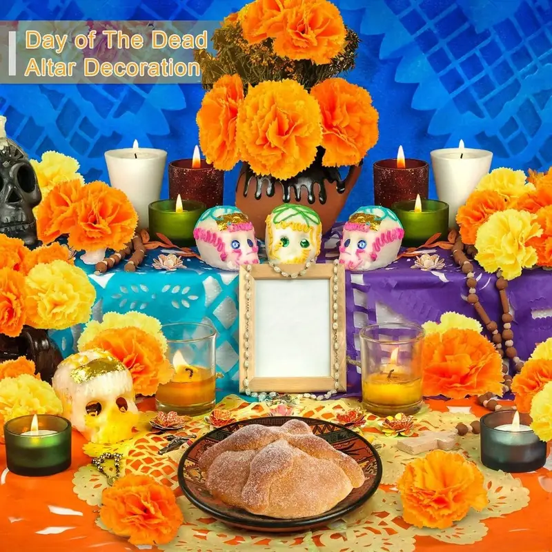 Artificial Carnation Marigold  - Indian Wedding Decor Supply ulasan dan harga
