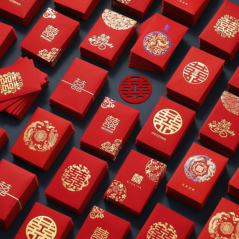 50pcs Chinese New Year Red Env - Wedding Envelopes ulasan dan harga