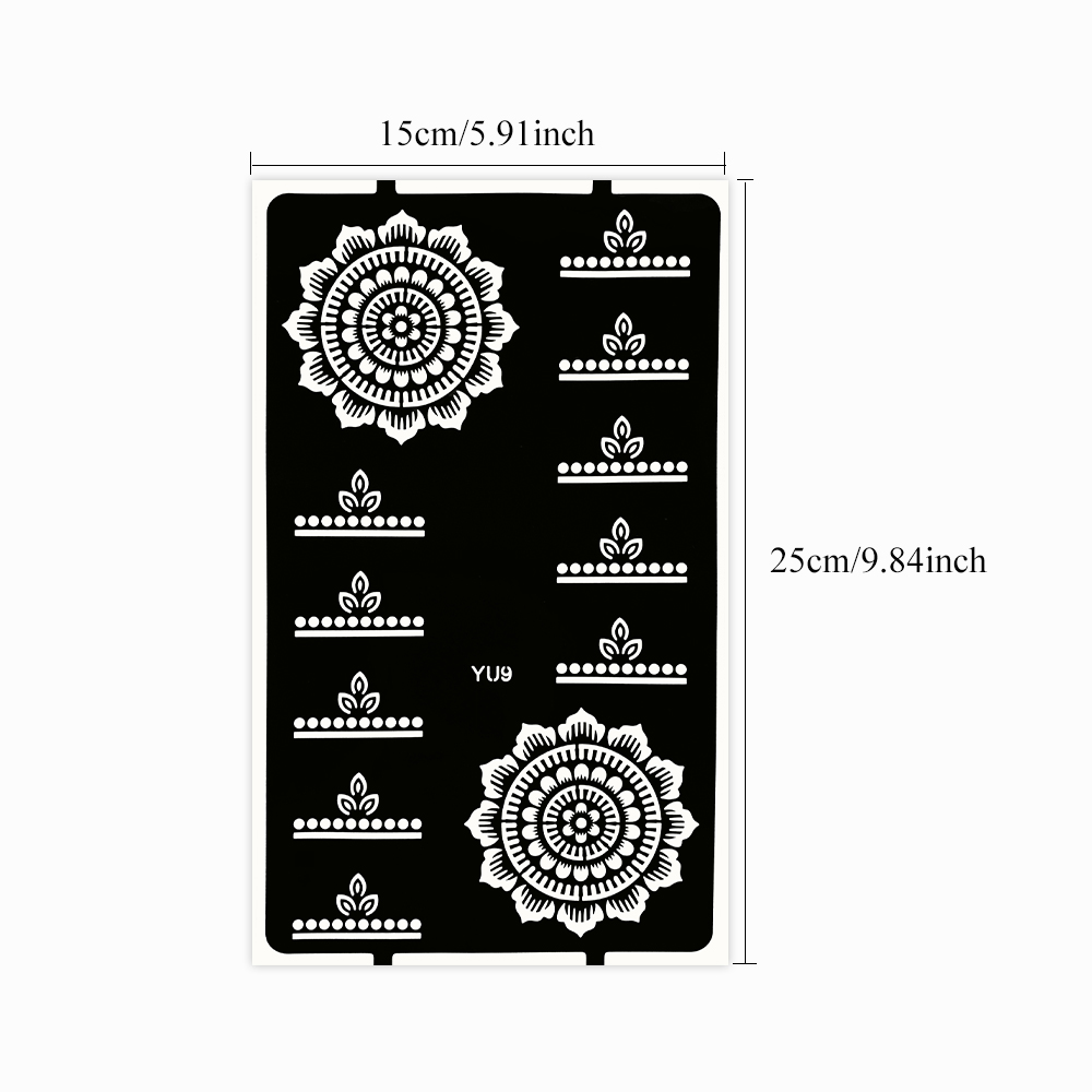 1pc Flower Tattoo Stencils Man - Wedding Sutra ulasan dan harga