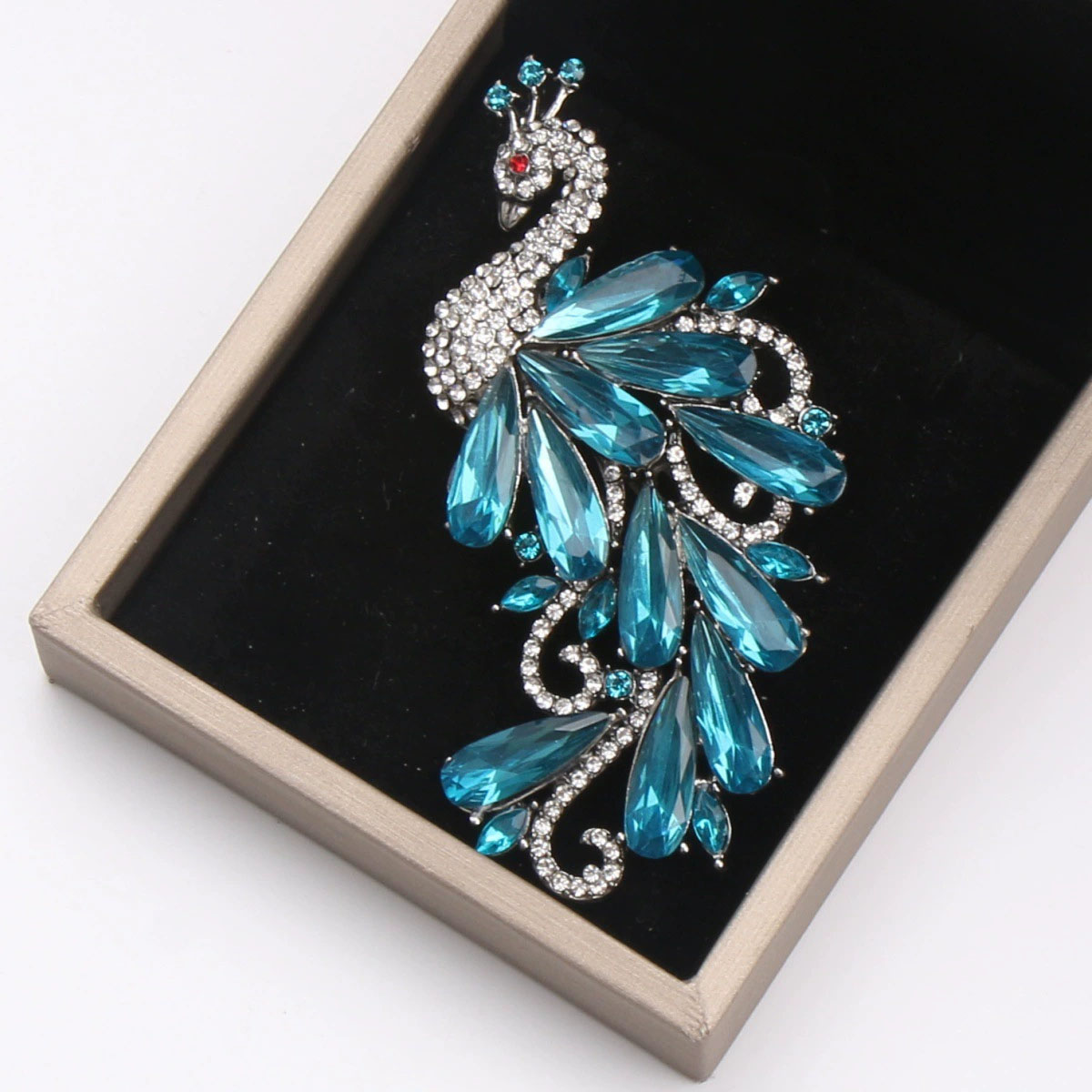 Luxury Rhinestones Peacock Bro - Suit Supply Wedding Party ulasan dan harga