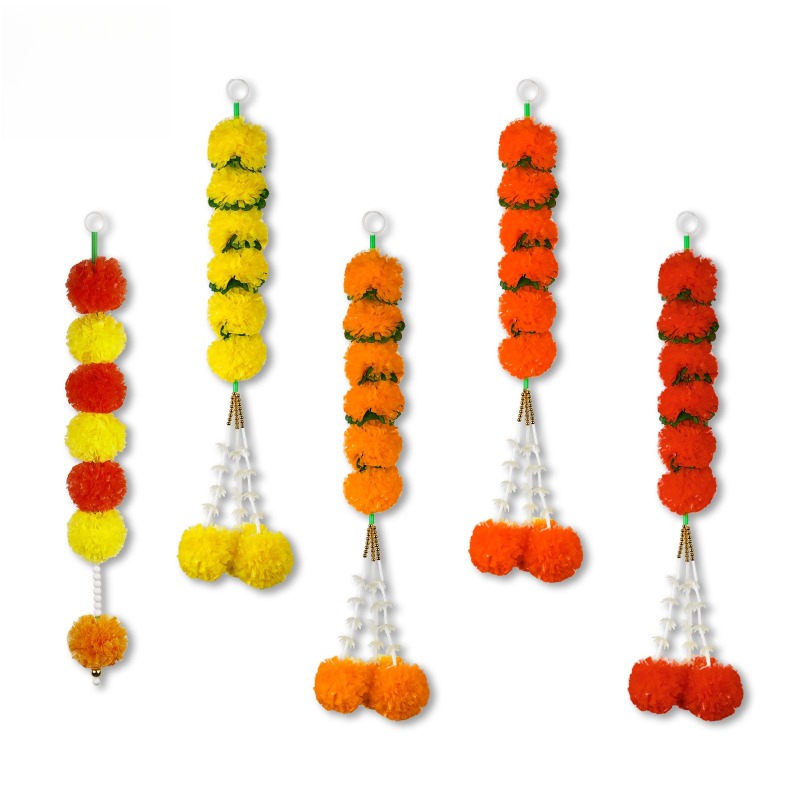 Marigold Flower String Lights  - Indian Wedding Decor Supply ulasan dan harga