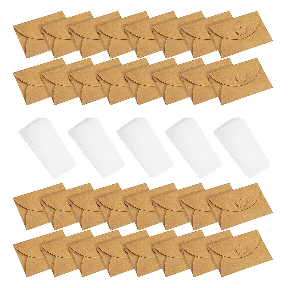 30Sets Mini Kraft Envelopes He - Wedding Envelopes ulasan dan harga