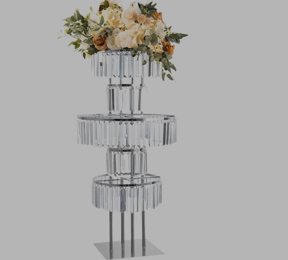 4 PCS Flower Rack Crystal Road - Wedding/Event Supply Store ulasan dan harga