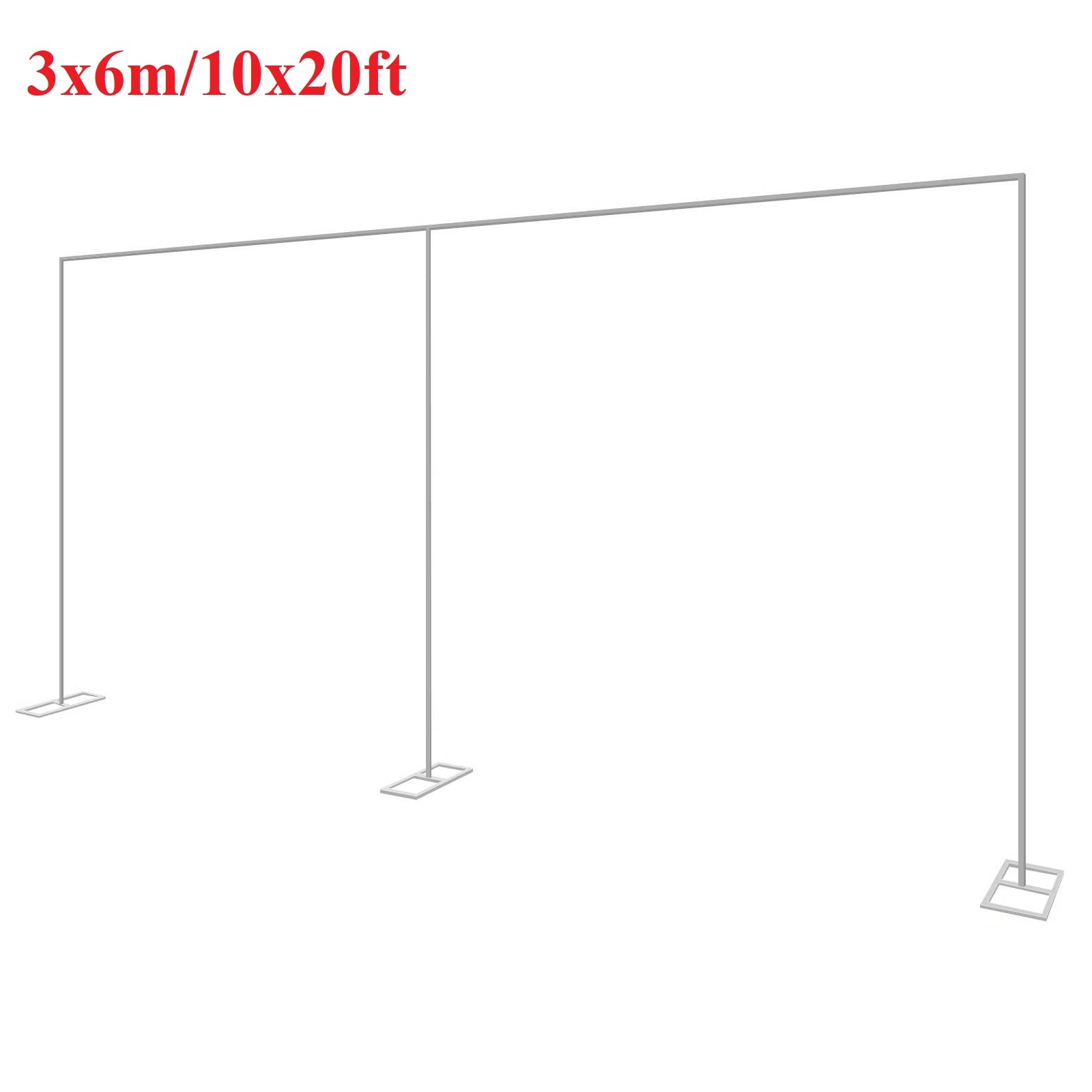 3x6m/10x20ft Metal Wedding Arc - Wedding Backdrop Curtain ulasan dan harga
