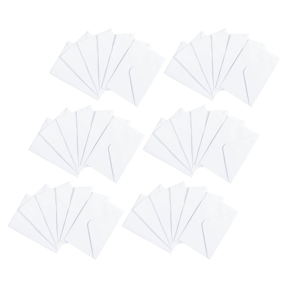 50Pcs White Envelopes Thick Pa - Wedding Envelopes ulasan dan harga