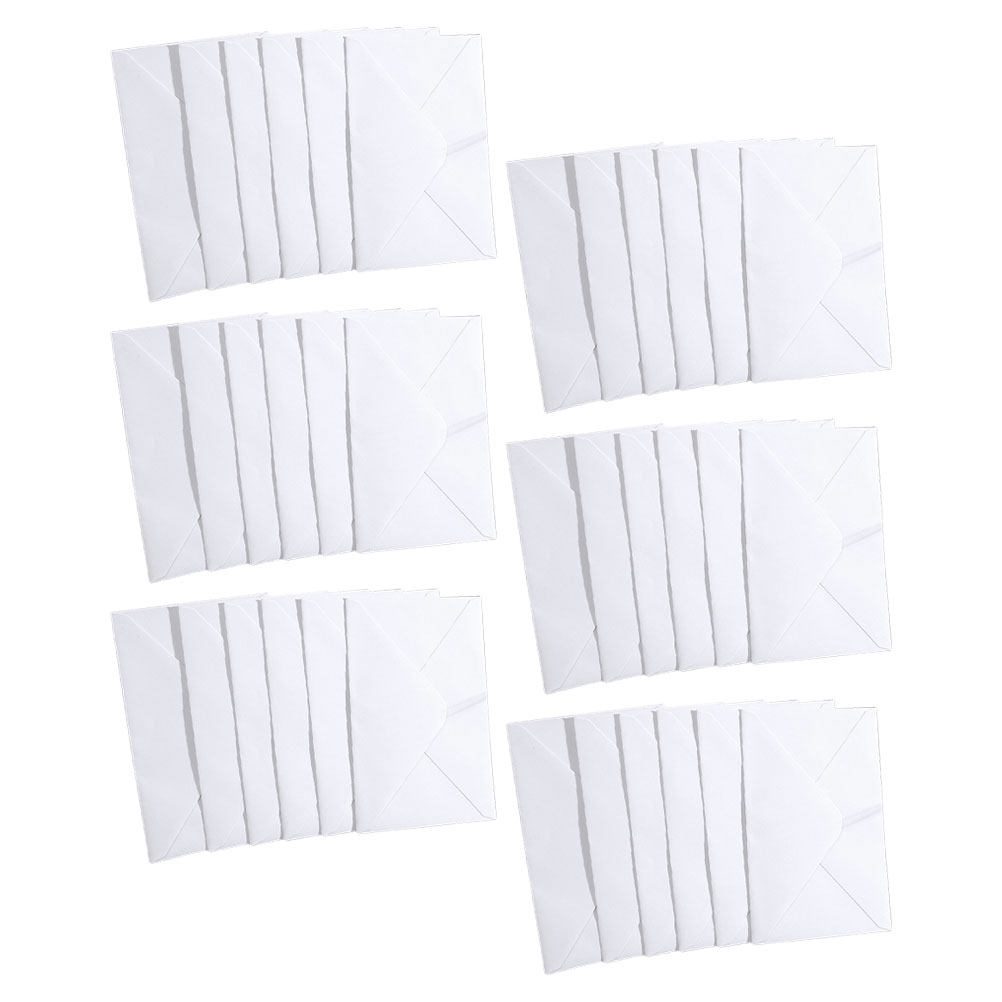 50Pcs White Envelopes Thick Pa - Wedding Envelopes ulasan dan harga