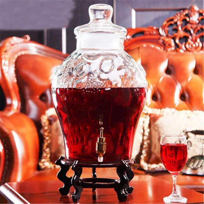 Empty Thick Glass Enzyme Wine  - Wedding Tap ulasan dan harga